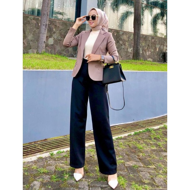 BLAZER KANTOR AMORE SCUBA FASHION TERBARU