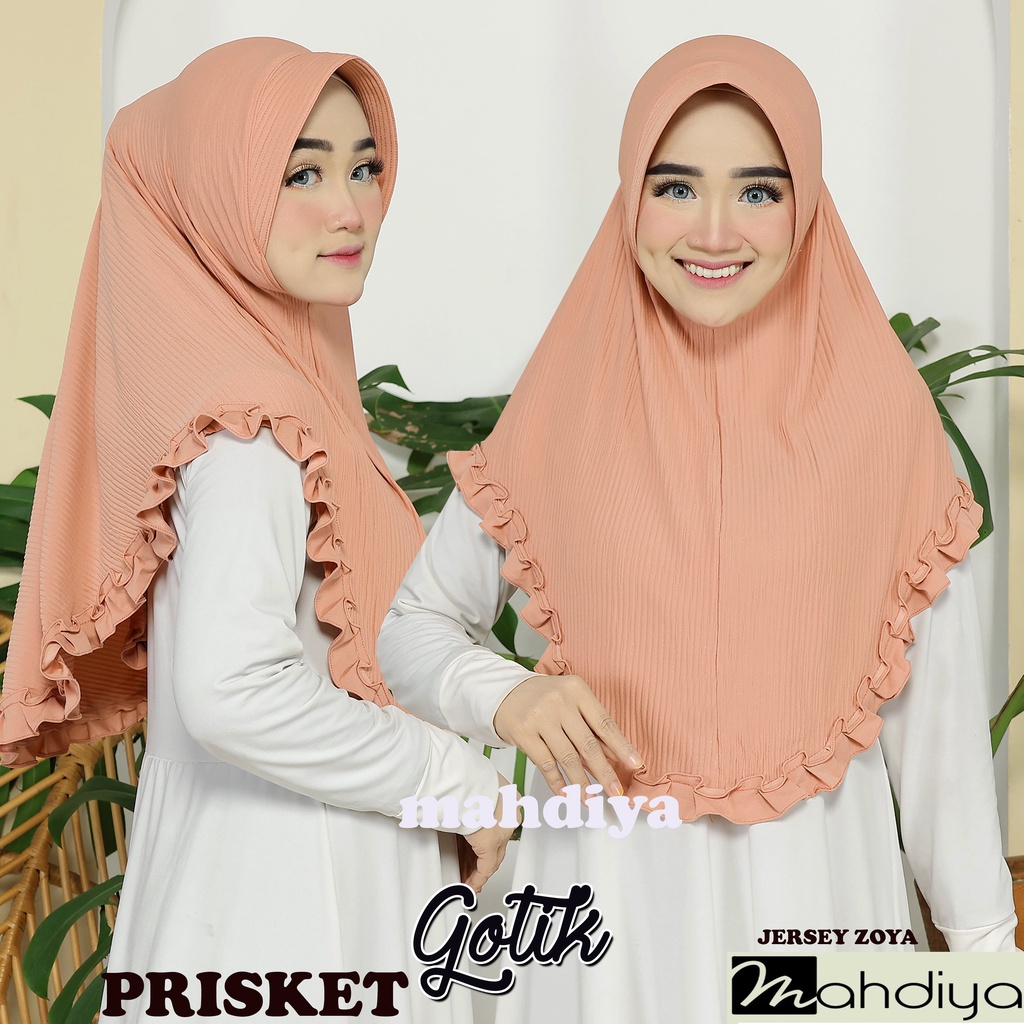 HIJAB GOTIK PRISKET/ JILBAB PRISKET GOTIK/ GOTIK PRISKET JERSEY/ PLISKET GOTIK/  BERGO PLISKET