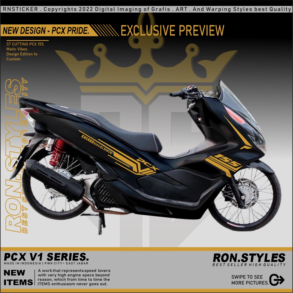 PCXV1 CUTTING STRIPING PCX 150 SIMPEL STRIPING VARIASI PCX HITAM PUTIH STIKER PCX 155 CUTTING STREPING PCX STIKER VARIASI PCX LIS BODY PCX STIKER BODY PCX SEMI STRIPING TRANSPARAN PCX