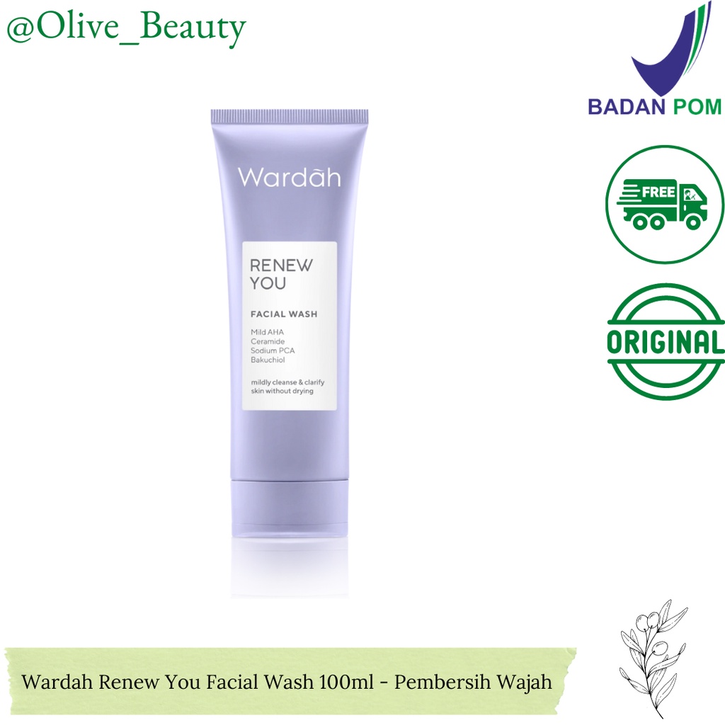 Wardah Renew You Facial Wash 100ml - Pembersih Wajah.