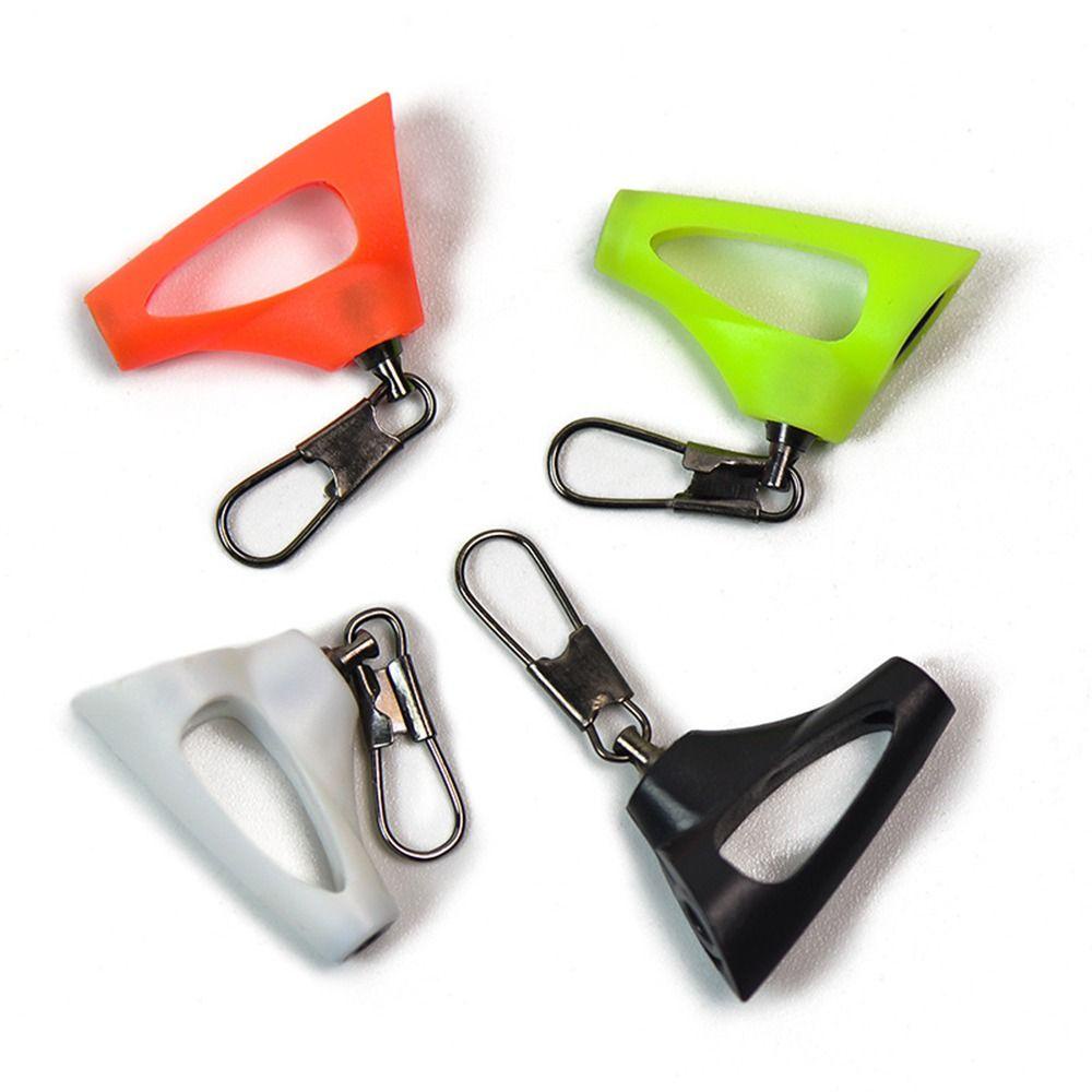 Preva 4pcs Fishing Sinker Slip Clip Hook Air Asin Stabil 4warna Snap Bening