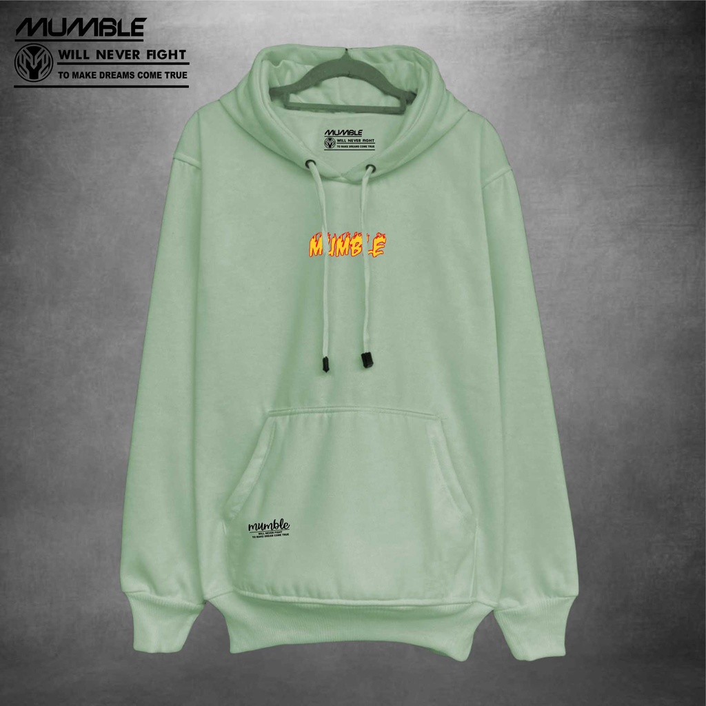 Sweater Hoddie Premium Distro Pria Lengan Panjang Warna Hijau Mind Full Callor Higt Quality Sweter Oversize