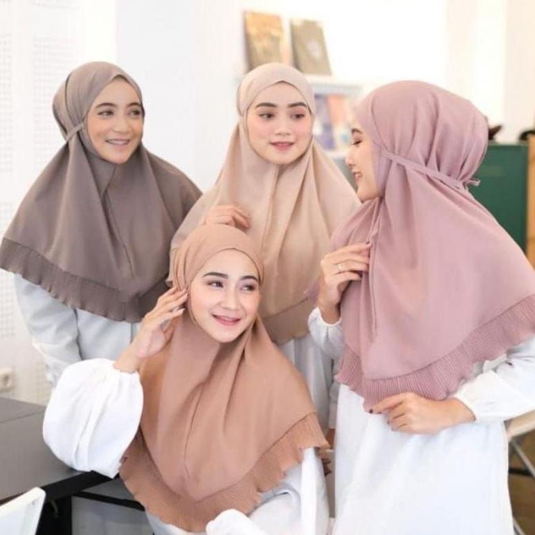 WAM.18Oc22ᵂ ‣ Jilbab Bergo Daily Instan Maryam Rempel Plisket Ori Alsha