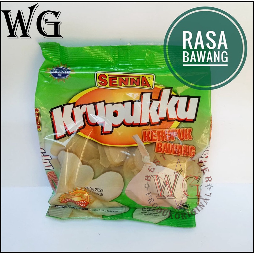 

Makanan Ringan / Cemilan Gurih / Krupukku Senna Kerupuk Bawang 250 Gram