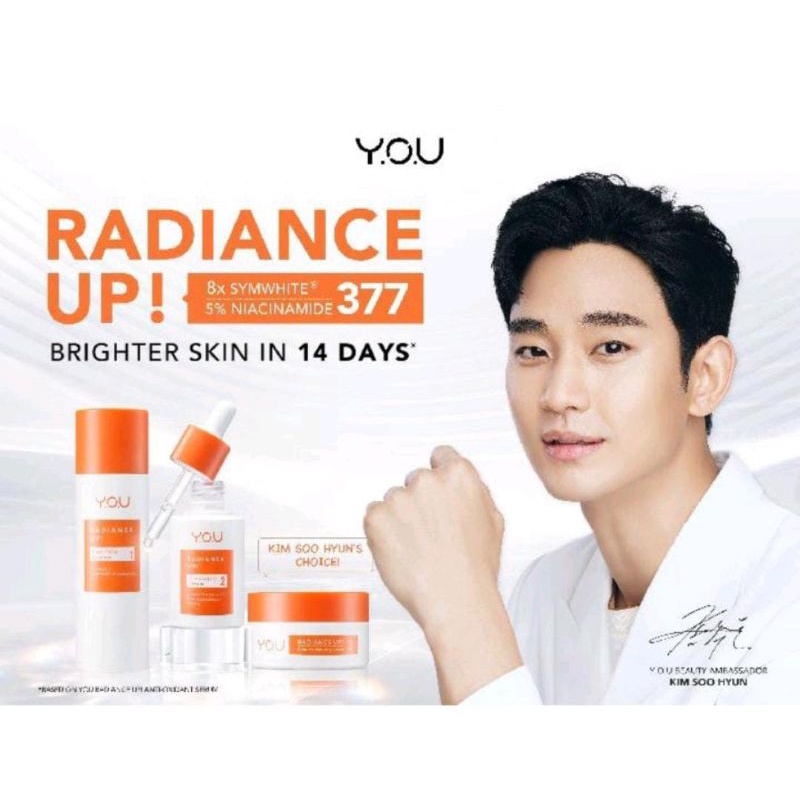 ☘️Yuri Kosmetik☘️ YOU Radiance Up X KIMSOOHYUN ( Essence , Serum , Moisturizing ) FREE TRAVEL SIZE