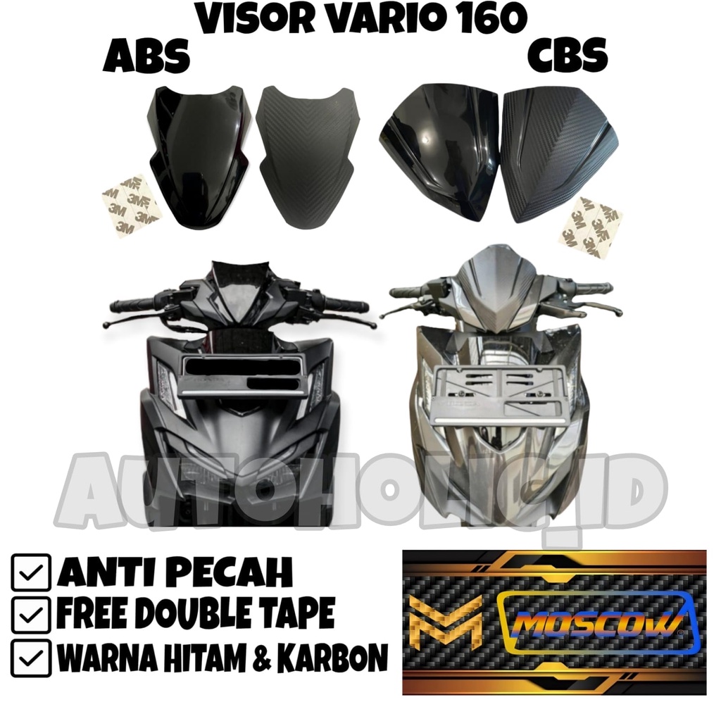 VISOR VARIO 160 CBS VISOR VARIO 160 ABS MODEL SEPERTI ORIGINAL HONDA WINSIL VARIO 160 WINDSHIELD VAR