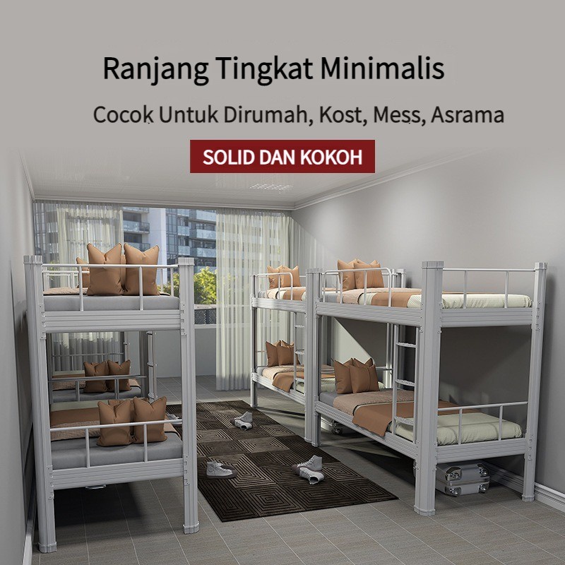 Tempat Tidur Tingkat Ranjang Tingkat Besi Ranjang Susun Tingkat Furnibest