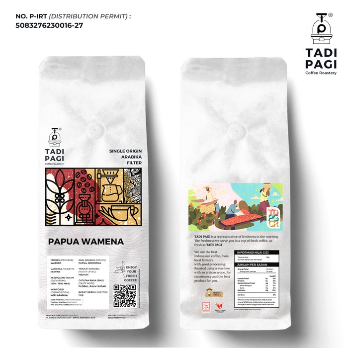 

Arabika Papua Wamena 200 gr Roast Bean Coffee - Kopi biji matang