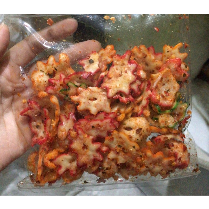 Snack Kering Pedas Original cimol crispy pedas daun jeruk Makaroni bantet tasikmalaya mojokerto Basreng baso goreng kripik basreng