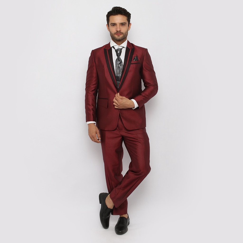 Jas Formal semi WOOL Blazer Kantor Pria Jas Wedding Jas Pengantin Setelan Jas Nikah dan Celana