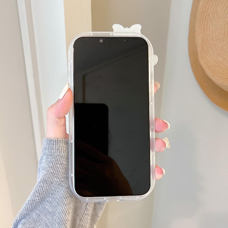 Soft Case Bening Desain Krim 3D Untuk iPhone 11 12 13 14 Pro Max 6s 6 Plus 7 8 Plus XR X XS Max SE 2020 2022 14 Plus