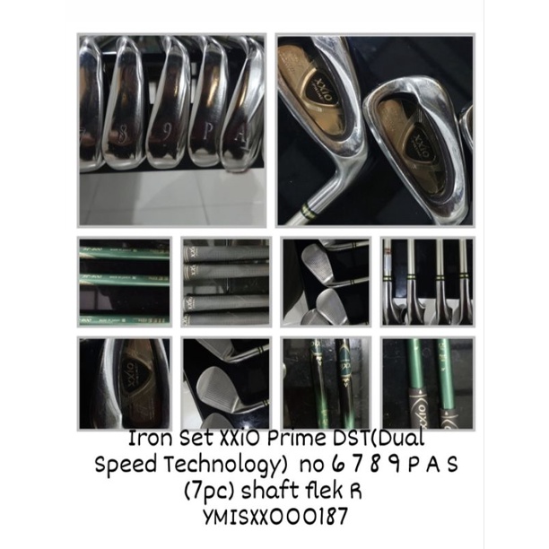 Stik golf Iron Set XXiO Prime DST (Dual Speed Technology) no 6 7 8 9 P A S (7pc) Shaft flek R Bekas 