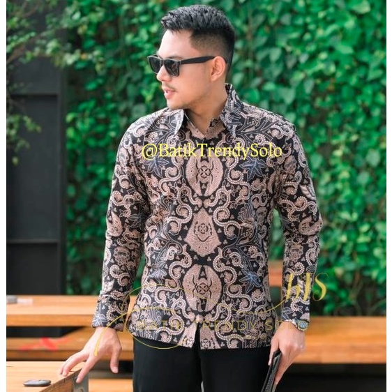 Hem  Kemeja Baju Batik Pria Cowok Laki Laki Slimfit Full Lapis Furing Lengan Panjang Lengan Pendek Original Asli Batik Jumanta Solo Laweyan Size S M L Xl XXL Bahan Katun Premium  960