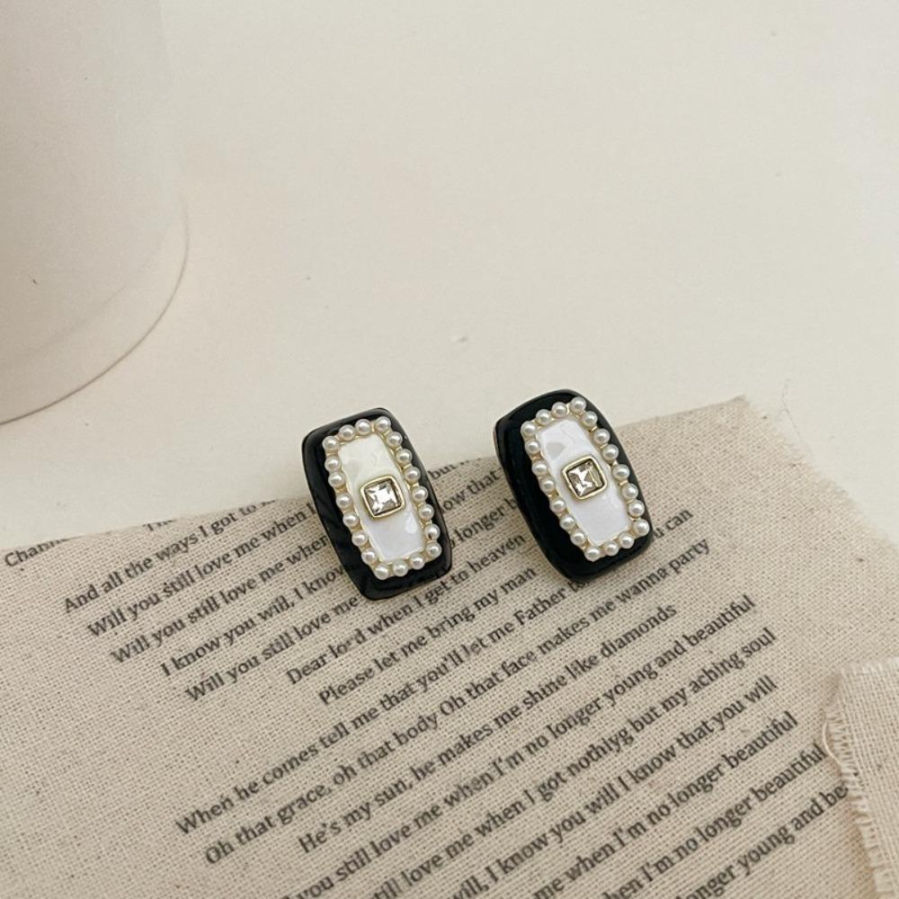 Mxbeauty Anting Wanita Kepribadian Peri Mutiara Perancis Elegan Indah Vintage Retro Ear Stud