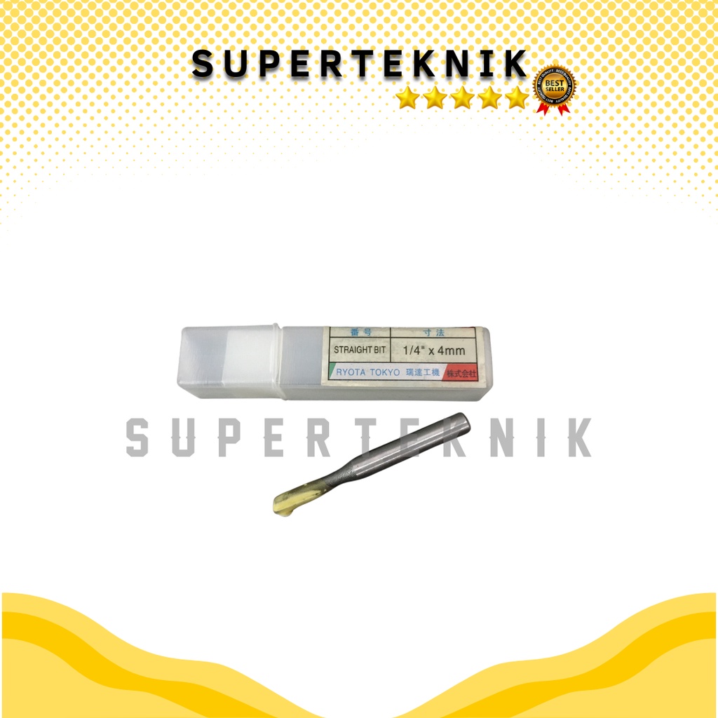 Mata Profil Kayu Lurus Straight Bit 4mm