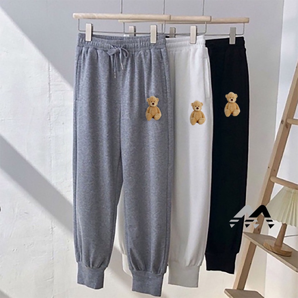 BEFAST - ZFC OOTD Celana Panjang KALIO / CELANA JOGGER BEAR PANTS | JOGGER BEAR || CELANA PANJANG WANITA / Pakaian Wanita Olahraga / Jogger Training / Celana Panjang Jogger Motif / Fashion Casual Wanita Kekinian / Celana Jogger Terbaru / Terlaris