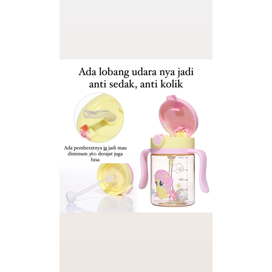 TERBARU  !! BOTOL MINUM ANTI BOCOR ANTI TUMPAH BOTOL BAYI ANAK PPSU KARAKTER | PONY | THOMAS