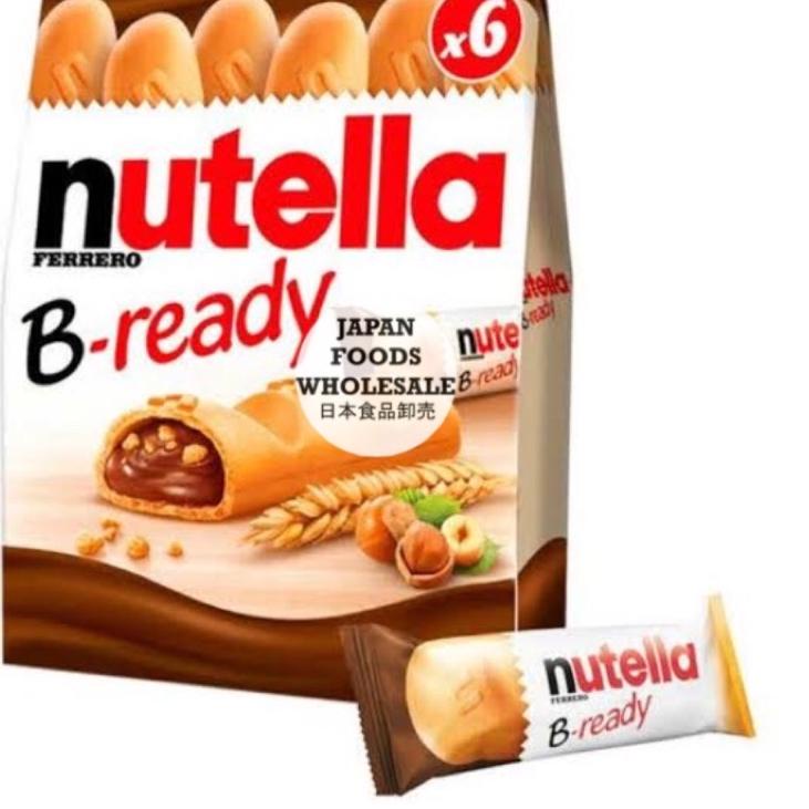 

ART0g0Fu--Nutella B-ready T6 132gr / nutella bready / cemilan impor / coklata