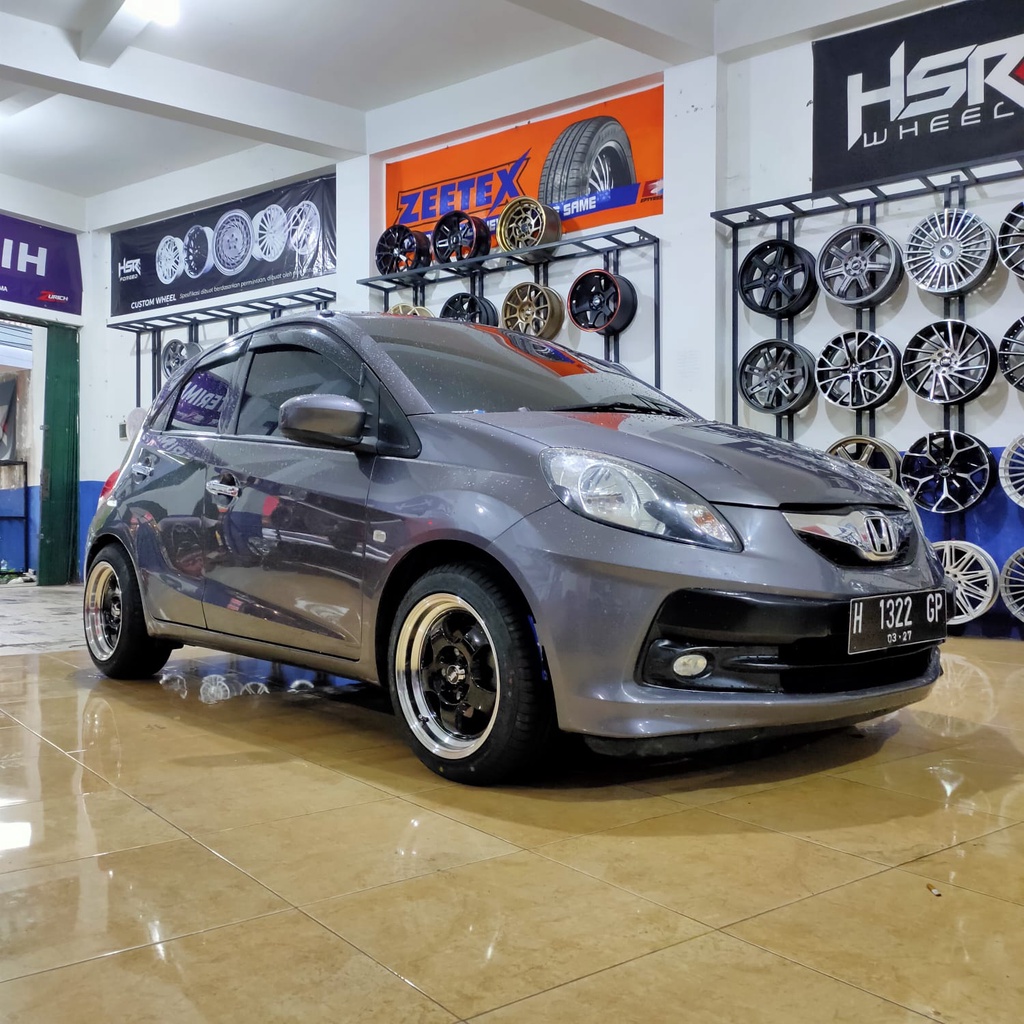 pelek mobil honda brio pakai velg hsr ring 15 celong free ongkir