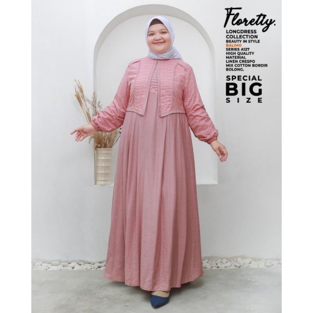 Gamis jumbo katun bordir by balimo