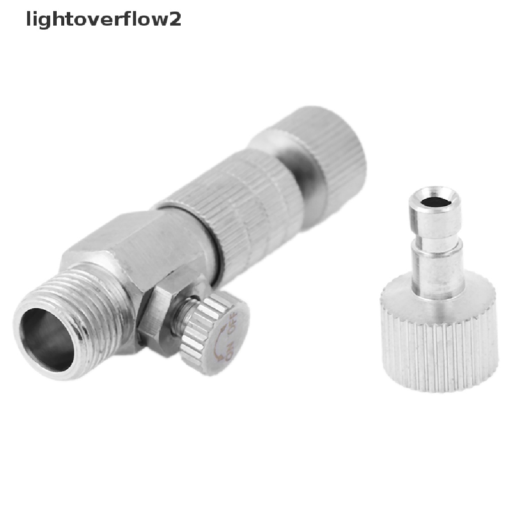 (lightoverflow2) Adaptor Sambungan Airbrush Quick Release Ukuran 1 / 8 &quot;