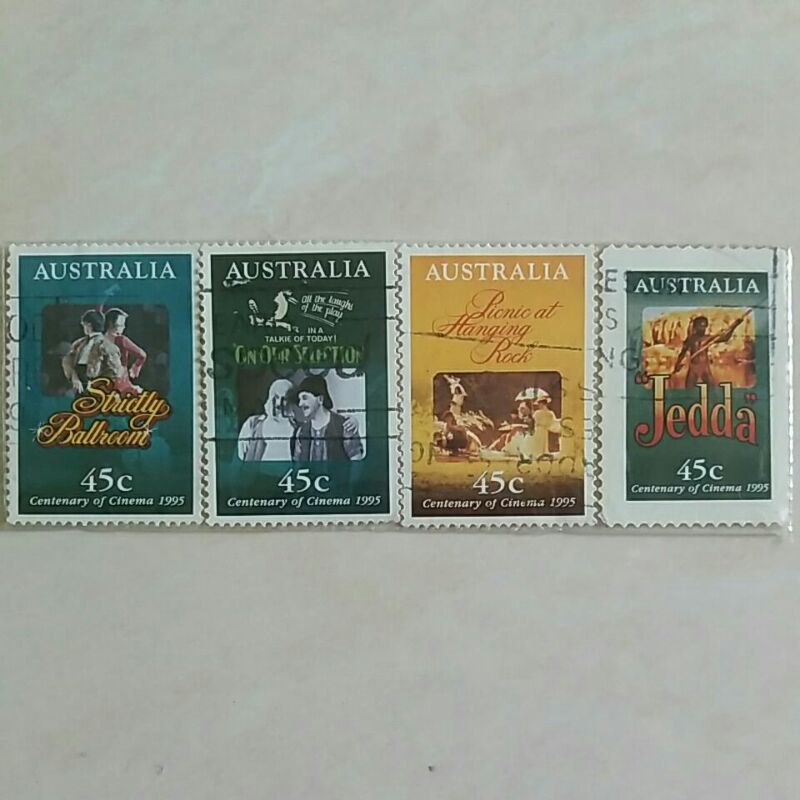 

(AB) Perangko Australia 1995 Centenary of Cinema Set 4pcs Used