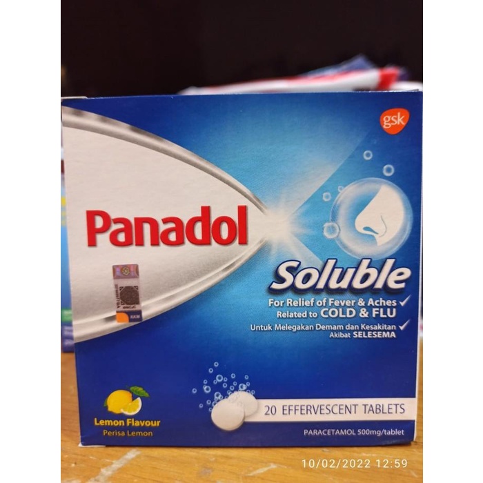 Panadol Soluble Malaysia Isi 20