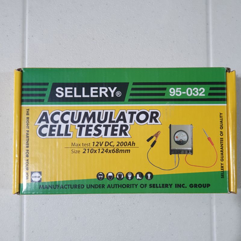 Accumulator Cell Tester Sellery ASLI 95-032 / alat tes aki Bagus MURAH