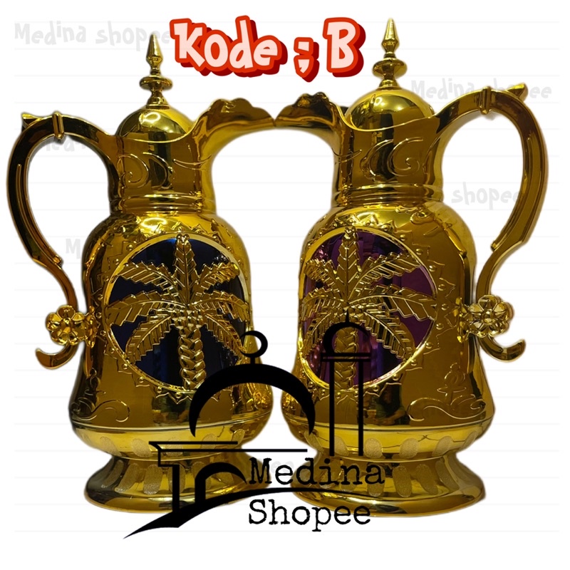 Termos gold / vacuum flask/ termos haji / termos zamzam/ teko arab