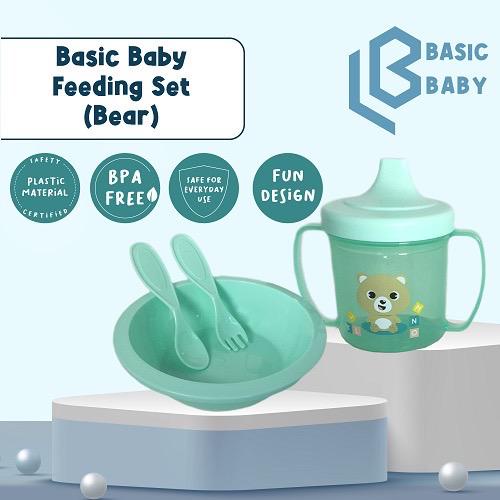 Basic Baby Feeding Set (Peralatan Makan) – Bear