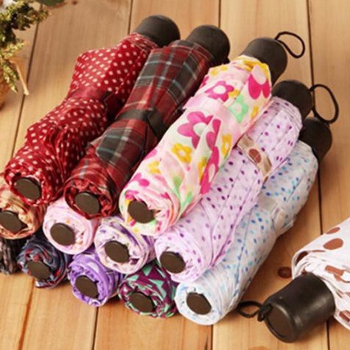 Payung Lipat Motif Folding Umbrella Payung Lipat Murah Motif Random