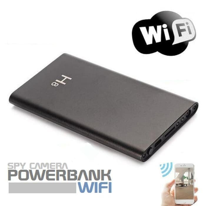 Kamera Powerbank H8 Spy Cam H8 Kamera Power Bank H8 Wifi Full Hd 1080P - Hitam