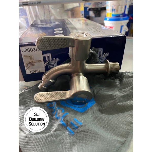 KERAN KRAN AIR CABANG DUA ORACLE KOMBINASI CABANG 2 ENGKOL STAINLESS