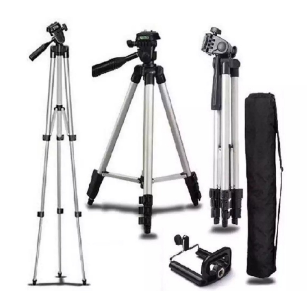 Tripod Tongis Bluetooth WIth Remote DK 3888 Kaki 1 Meter-Tripod With Remote Bluetooth Shutter HP Camera DK-3888 Holder U &amp; Free Sarung-Tripod Smartphone