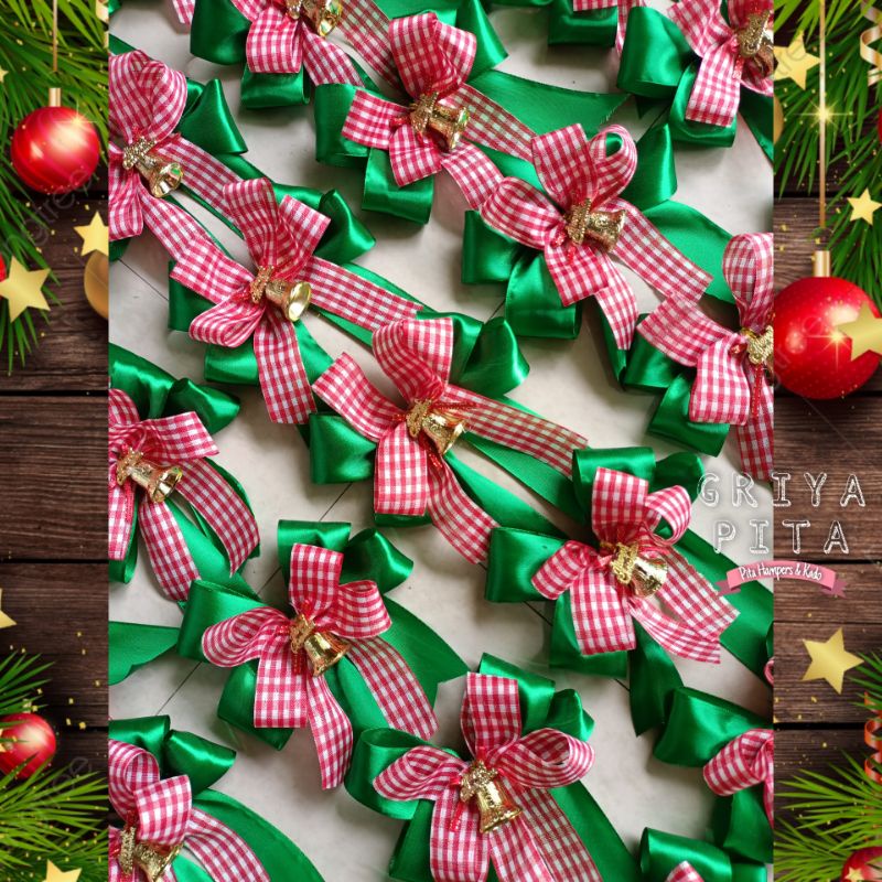 

Christmas Pita T-18 Green, Pita instan tinggal tempel untuk Hampers & Parcel Natal