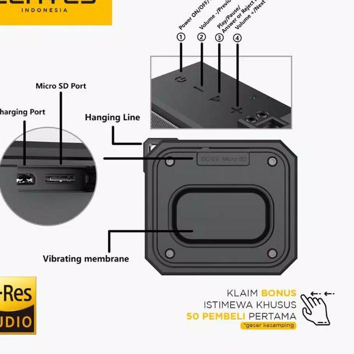 Terlaris SPEAKER BLUETOOTH LENYES S105 WATERPROOF ORIGINAL 100% LENYES WIRELESS PORTABLE SPEAKER BLU