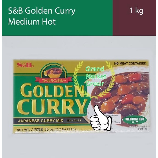 

=====] S&B Golden Curry 1 kg Medium Hot Bumbu Kare Kari Jepang Saus Mix