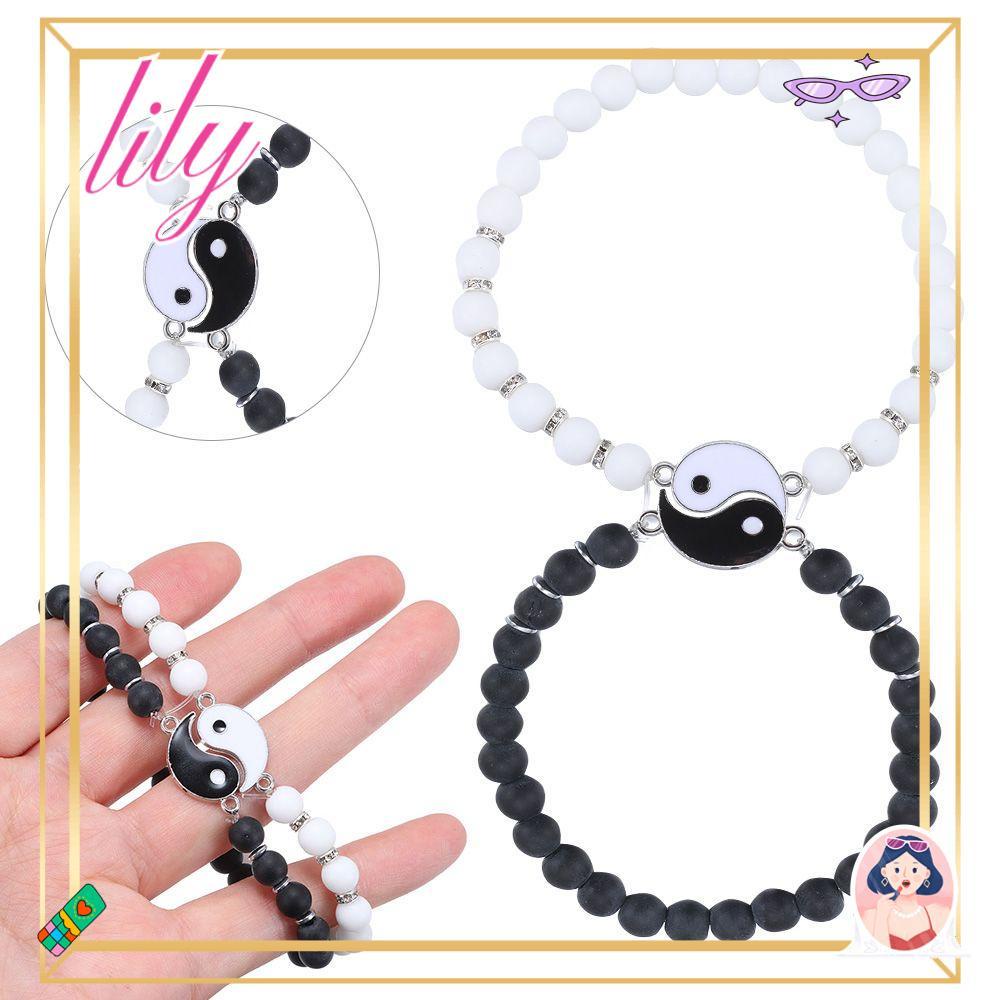 Gelang Manik-Manik Yin Yang Warna-Warni Untuk Pasangan