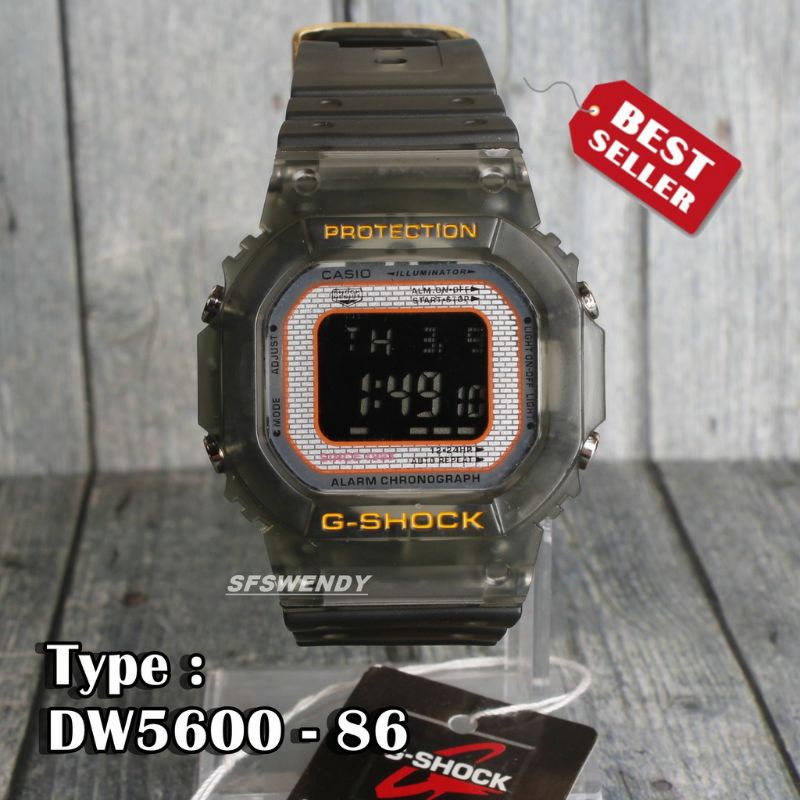 Jam Tangan Dw5600 Tahan Air Transparan Kasual Terlaris Pria Wanita Outdoor