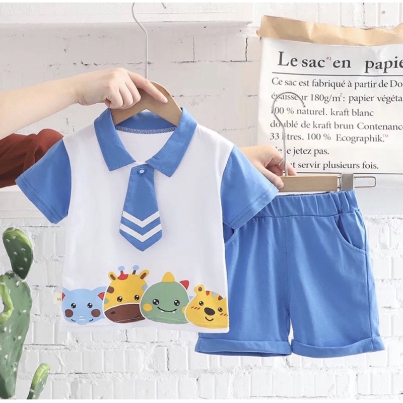 Kaos anak dan celana anak model kerah 1-5 tahun ardan grosir