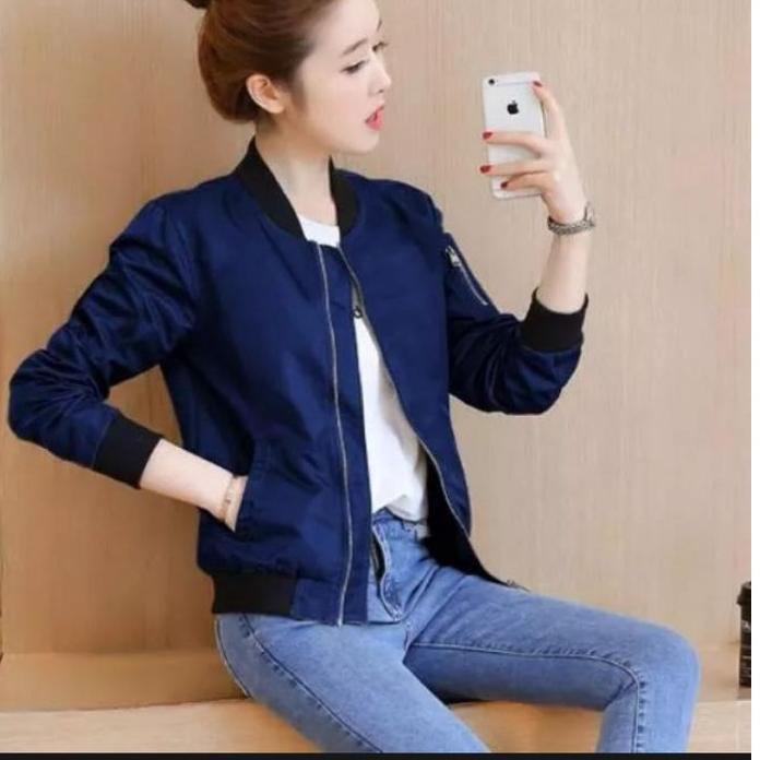 Sangat Nyaman.. Jaket Wanita Dewasa Jaket Koreaan Style Bomber
