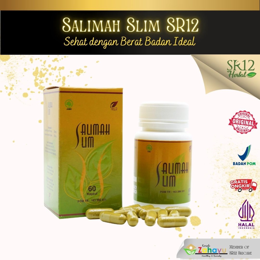 

Diet Herbal Diet SR12 Salimah Slim VCo Kapsul Paket Pelakor Peluruh Lemak Kotor Ampuh Menurunkan Berat Badan