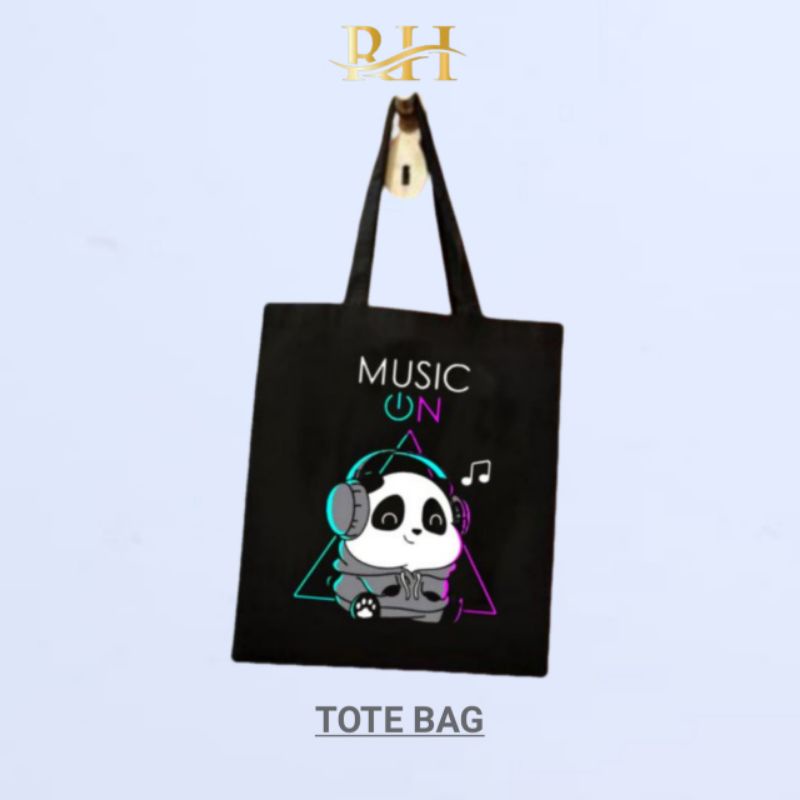 totebag art printing abstrak kanvas