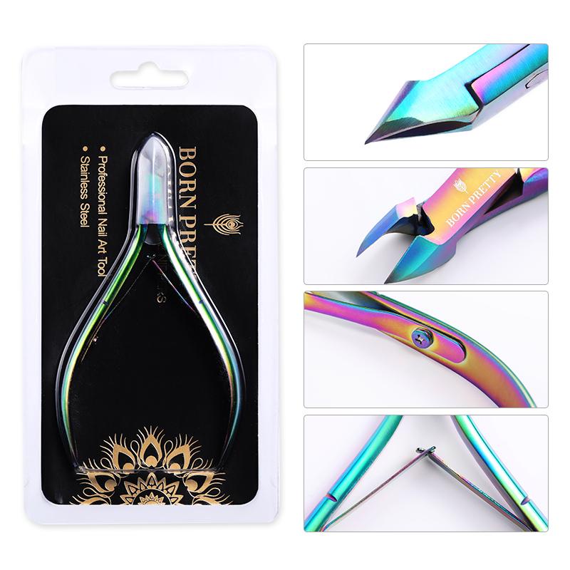 1pc Gunting Kuku Kutikula Bahan Stainless Steel Untuk Manicure Pedicure