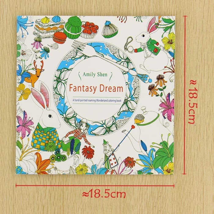 

Berkualitas English Edition Coloring Book - Fantasy Dream (24Pages) Murah