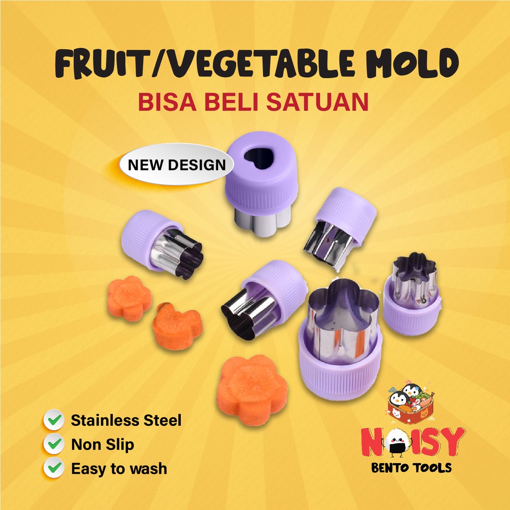 (SATUAN) CETAKAN PEMOTONG BUAH SAYUR /  FRUIT VEGETABLE MOLD BAHAN STAINLESS STEEL