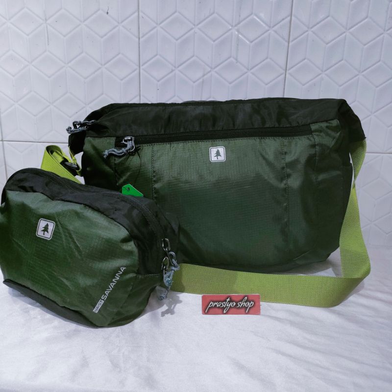 Tas selempang plus tas pinggang consina savana T25xP30xL10cm