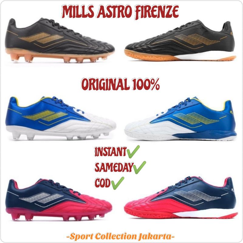 MILLS ASTRO FIRENZE FG  +  FG ORIGINAL MILLS 100% / Sepatu Sepak Bola ASTRO FIRENZE FG Original Mills 100% / Sepatu Bola Mills / Sport Collection Jakarta