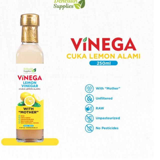 

✨TERBARU✨ Dehealth Supplies VINEGA CUKA LEMON Alami 250ml - Lemon Vinegar gas !!