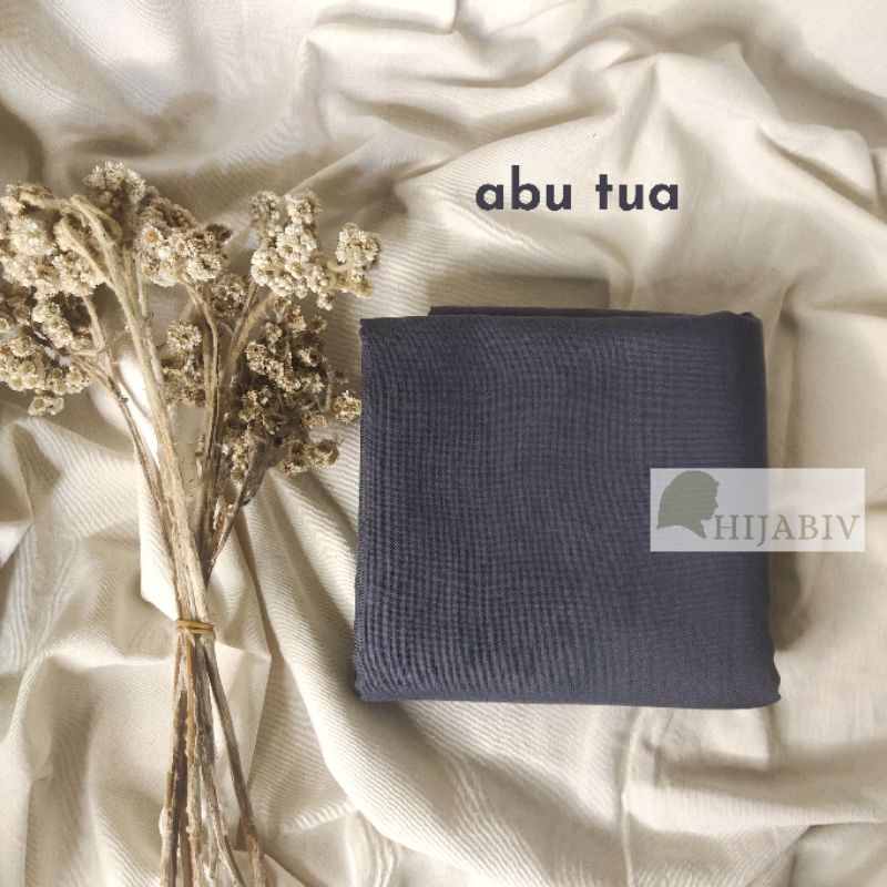 SEGI EMPAT PARIS PREMIUM FINISHING JAHIT TEPI ANTI LETOY (FREE POUCH)-PREMIUM DARK GREY